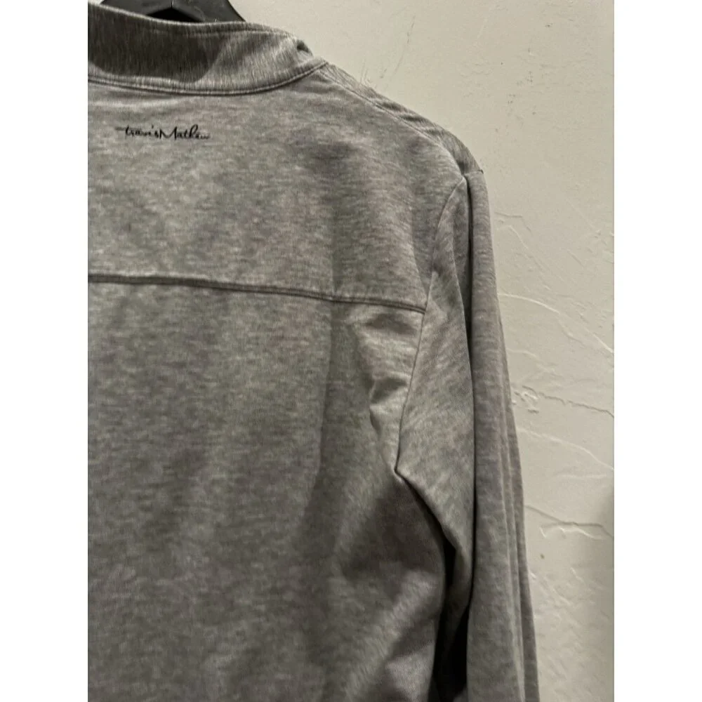 TravisMathew Quarter Zip Tequila Sunrise Golf Jacket Gray Size S